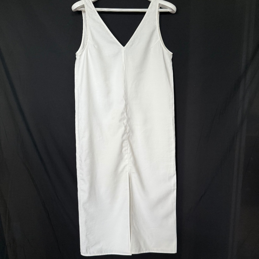 White slit dress